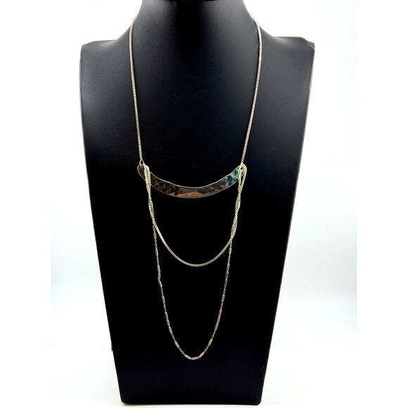 Silpada Sterling Silver Three Tier Cascade Avant Garde Necklace - Picture 1 of 3